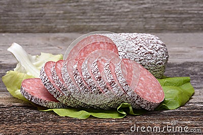 Salami sausage Stock Photo