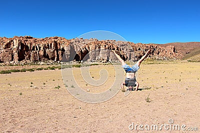 Salar de Uyuni desert Stock Photo