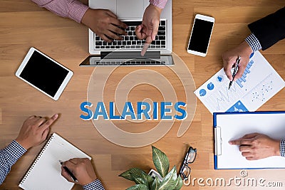 SALARIES Stock Photo