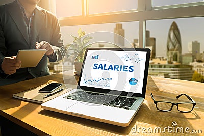 SALARIES Stock Photo