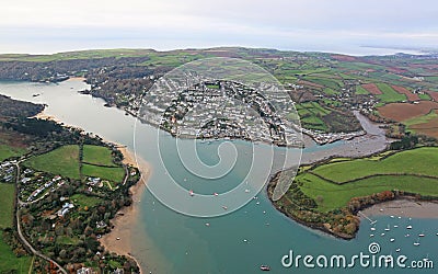 Salcombe on the Kingsbridge estuary, Devon Stock Photo