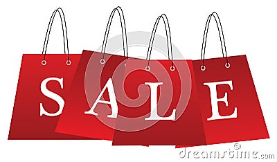 Sale Bags Stock Photo