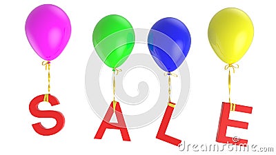 Sale balloons Stock Photo