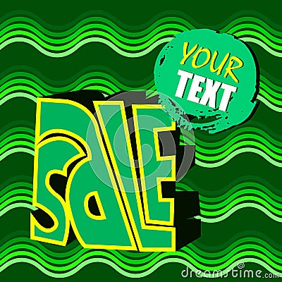 Sale banner design. Yellow special offer banner. Sale poster. Discount label. Discount tag. Vector Illustration