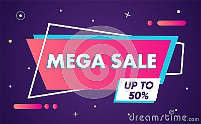 Sale banner template design material design, sale special offer. End of season special offer banner. vector illustration Vector Illustration