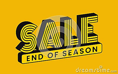Sale discount end of year.Vector illustration Vector Illustration