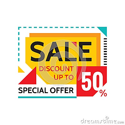 Sale - Discount Up To 50% - Special Offer - Abstract Promotion Vector ...