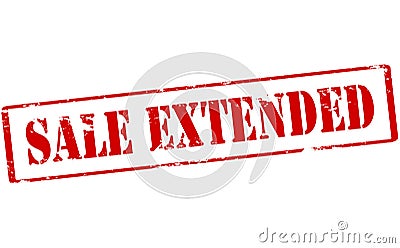 Sale extended Cartoon Illustration