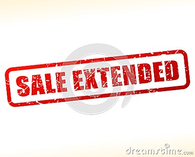 Sale extended text buffered Vector Illustration