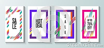 Sale hipster pop art Vector Illustration