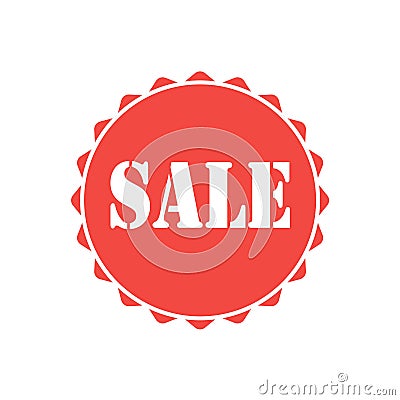 Sale icon isolated on white background. Vector illustration. Vector Illustration