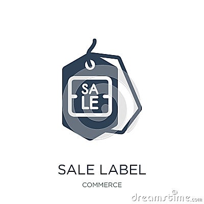 sale label icon in trendy design style. sale label icon isolated on white background. sale label vector icon simple and modern Vector Illustration