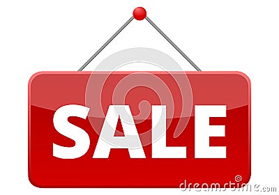 Sale red sign Stock Photo