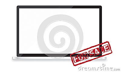 For sale responsive web design and website development vector devices Stock Photo
