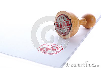 Sale rubber stamp Stock Photo