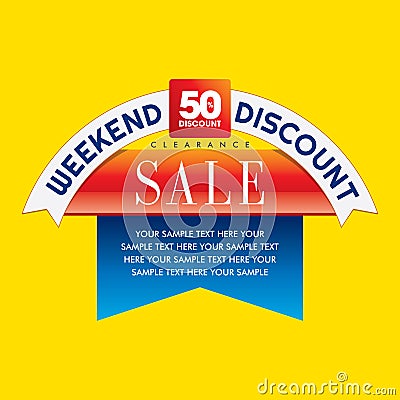 Sale shopping background and label Vector Illustration
