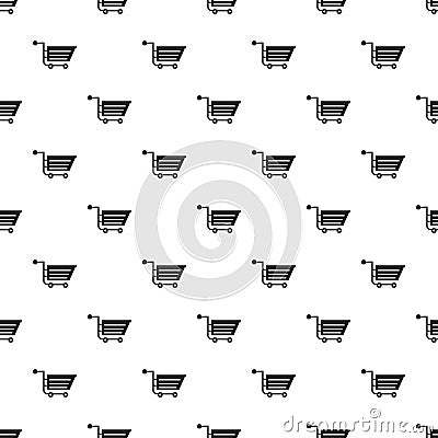 Sale shopping cart pattern vector Vector Illustration