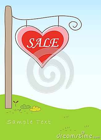 Sale signboard Vector Illustration