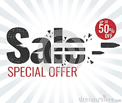 Sale special offer, vector illustracion Vector Illustration