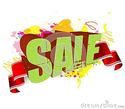 Sale sign for retail shops Stock Photo