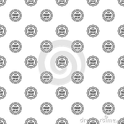 Sale sticker 50 percent off pattern, simple style Vector Illustration