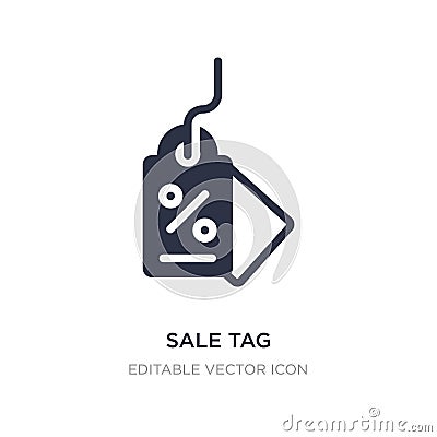 sale tag icon on white background. Simple element illustration from Business concept Vector Illustration