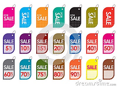 Sale tags Stock Photo