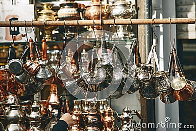 Turkish Turks for making coffee Stock Photo