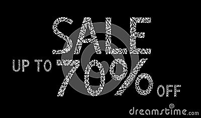 Sale up to 70%. Modern. Sings . Vector Illustration