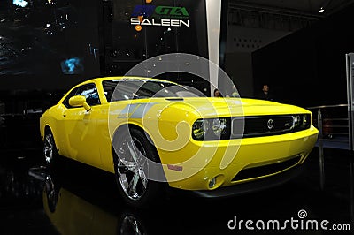 Saleen Mustang 570,Super run,yellow Editorial Stock Photo