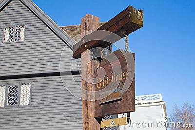 Historic Salam Massachusetts Witch house Editorial Stock Photo