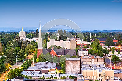 Salem, Oregon, USA downtown city skyline Stock Photo