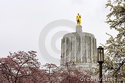 Oregon Capitol Building in Salem Editorial Stock Photo