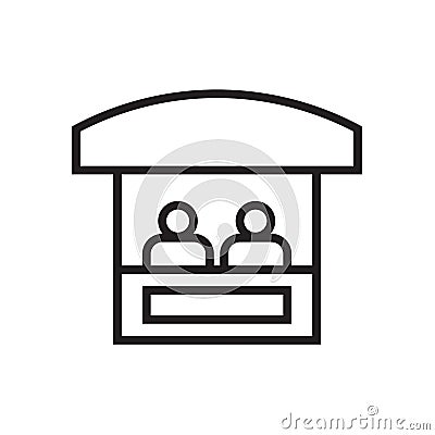 Sales booth icon Vector illustration , EPS10 . Vector Illustration