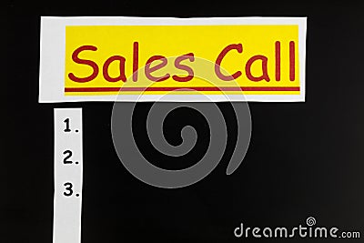 Sales call business salesman customer communication office technology service Stock Photo