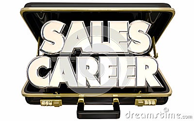 Sales Career Job Position Selling Business Briefcase Stock Photo