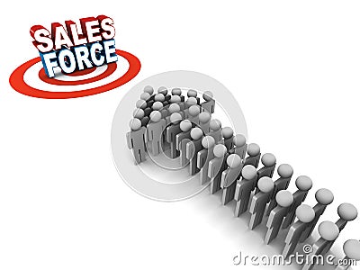 Sales force Stock Photo