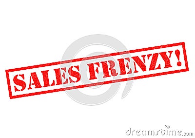 SALES FRENZY! Stock Photo