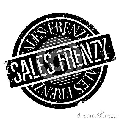 Sales Frenzy rubber stamp Vector Illustration