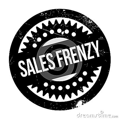 Sales Frenzy rubber stamp Vector Illustration