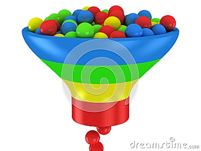 Sales funnel Stock Photo