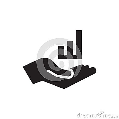 Sales graph icon Vector Illustration