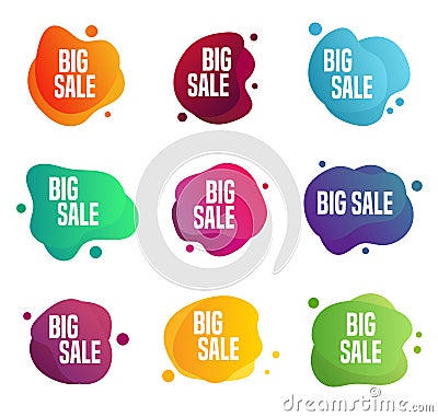 Sales Labels - Stickers Vector Illustration