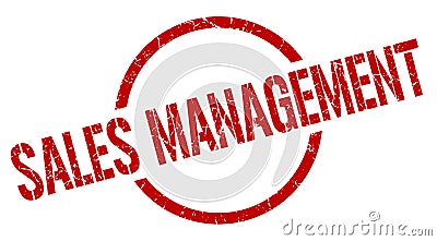 sales management stamp Vector Illustration