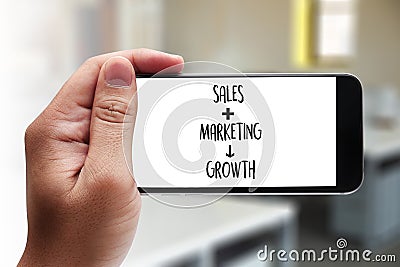 SALES MARKETING CONCECT , Customer Marketing Sales Dashboard Graphics and Business Marketing Team Discussion Corporate Stock Photo