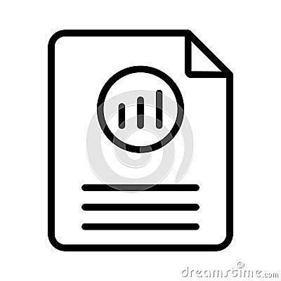 sales report Isolated Vector icon which can easily modify or edit Vector Illustration