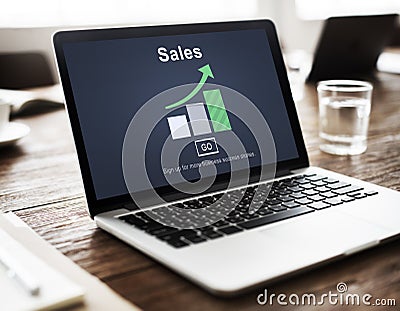 Sales Selling Commerce Cost Marketing Retail Sell Concept Stock Photo