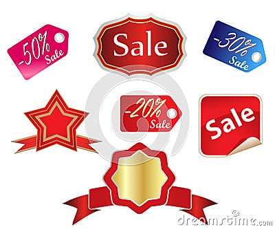 Sales tags Stock Photo