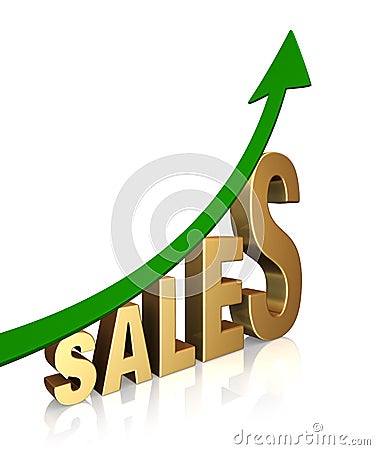 Sales Are Up! Stock Photo