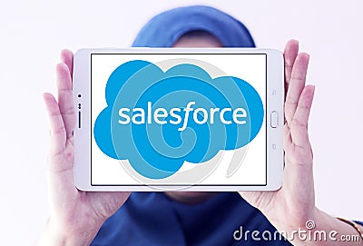 Salesforce company logo Editorial Stock Photo